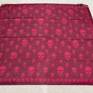 Alexander McQueen Skull Chiffon Scarf
